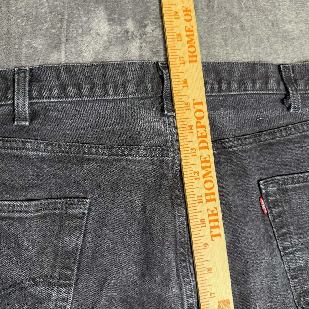 Levi's 501 Original Fit Button Fly Black Denim Men’s Jeans Size 48x30